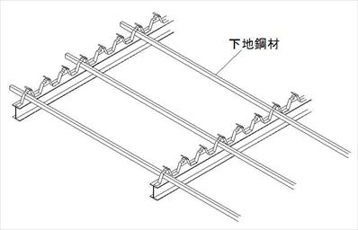 折板屋根下施工