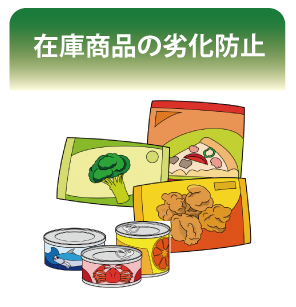 在庫商品の劣化防止