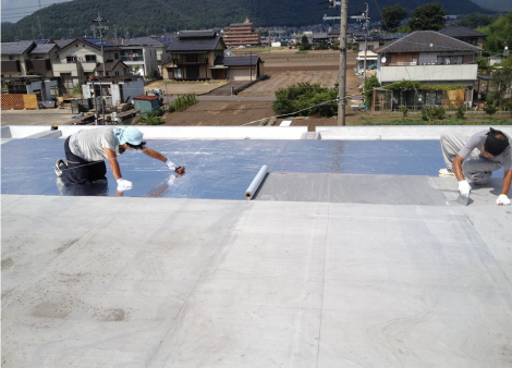 屋根に接着 トップ工法