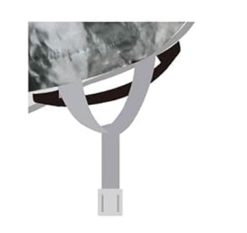 ヘルメットのあご紐を黒ヒモにくぐらせて固定