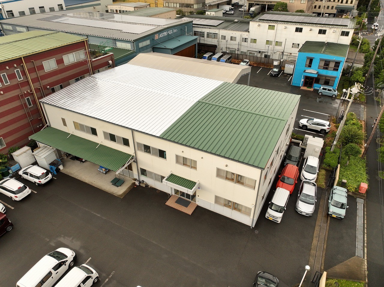 金属製品製造業社屋で遮熱工事。軒先メンテナンスも同時実施